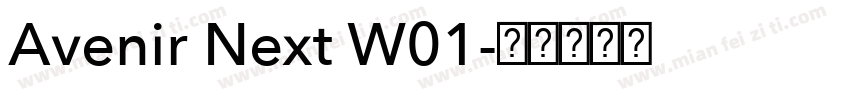Avenir Next W01字体转换